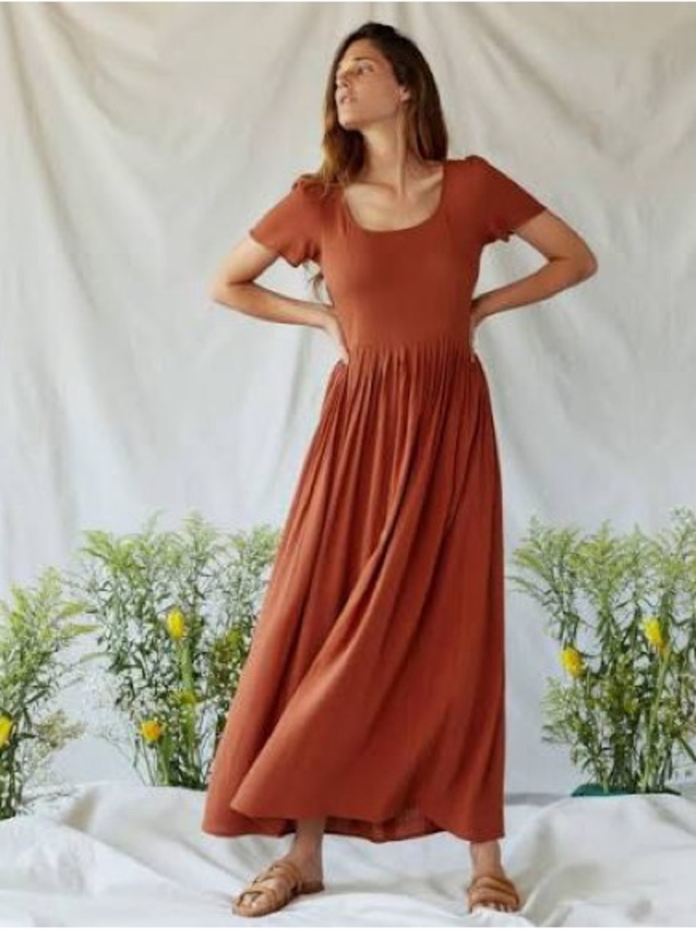 Christy Dawn Scarlet Dress in Rust